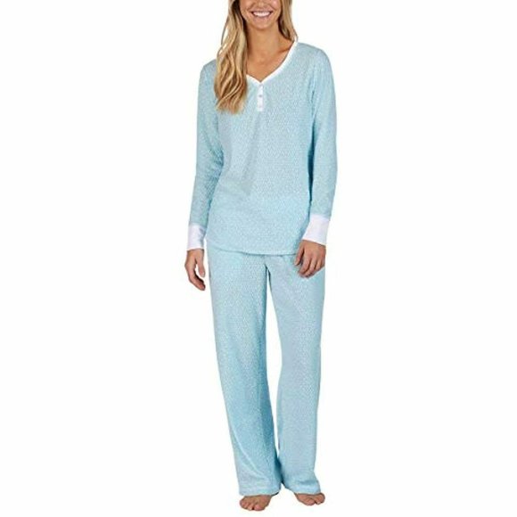 Nautica Other - Nautica Women's 2 Pc Fleece Pajama Sleep Set Light Blue Dots XX-Large XXL NWOT